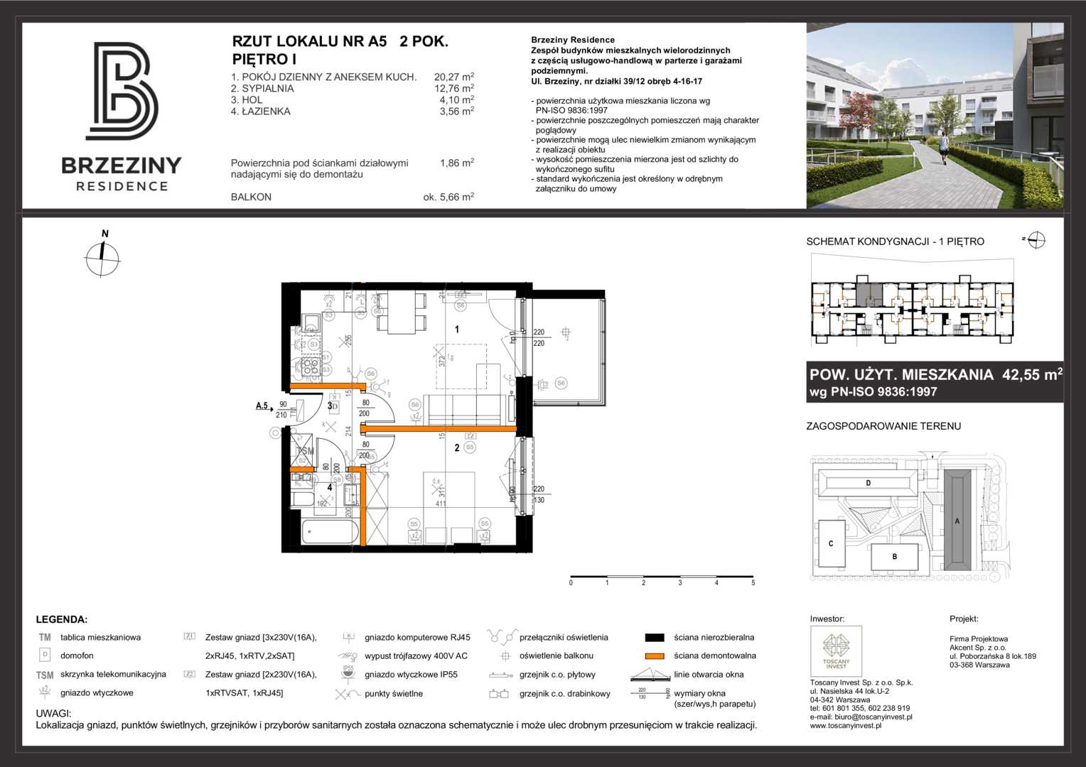 Mieszkanie w inwestycji: Brzeziny Residence
